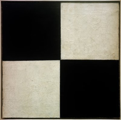 4つの正方形、1915 作： Kazimir Severinovich Malevich