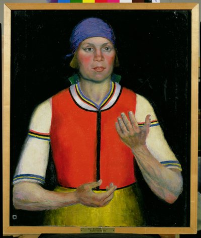 働く女性、1933 作： Kazimir Severinovich Malevich