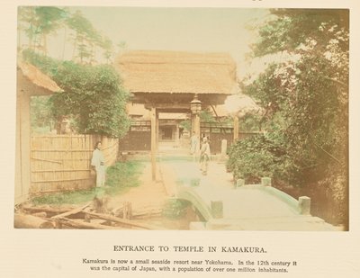 鎌倉の寺の入り口 作： Kazumasa Ogawa