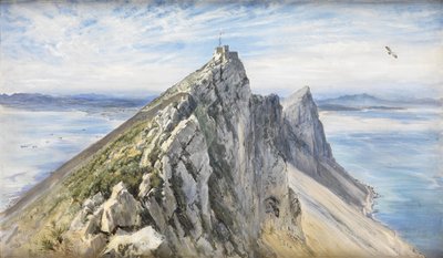 ジブラルタル、スペインの海岸から 作： Keeley Halswelle