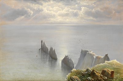 ザ・ニードルズ、ワイト島（キャンバスに油彩） 作： Keeley Halswelle