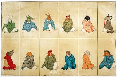 動物の頭を持つ男性、水彩 作： Keiga Kawahara