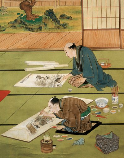 オランダ、ライデン、絵画アトリエ 作： Keiga Kawahara