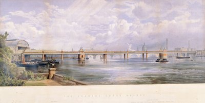 ハンガーフォード・ブリッジ、チャリング・クロス、ロンドン、1863年 作： Kell Brothers