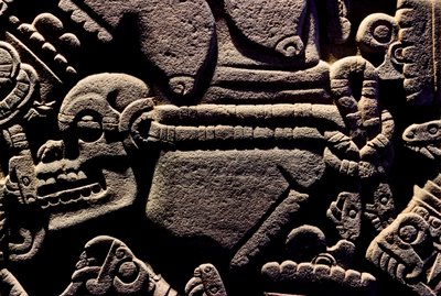 アメリカ大陸；考古学；メキシコ；マヨール神殿；アステカ大神殿；コヨルシャウキ、2010年（写真） 作： Kenneth Garrett