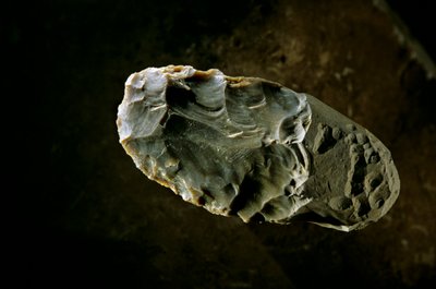アメリカ大陸の人口、ストーン・アックス、ゴルト遺跡、テキサス州、アメリカ、2000年（写真） 作： Kenneth Garrett