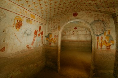 ファラオ・タムウェタマニ、最後の王、墓室と絵画の詳細、ブラック・ファラオ、ヌブ...、2007年（写真） 作： Kenneth Garrett