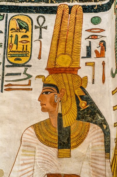 ネフェルタリ王妃の墓；エジプト、王妃の谷、新王国時代、ラムの妻... 作： Kenneth Garrett