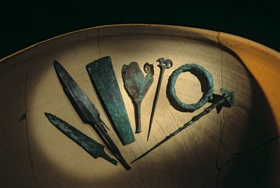 ウルケシュ、フリア帝国、シリア、紀元前2400年、ジョルジョ・ブチェッラーティ、青銅器、槍、...、2004年（写真） 作： Kenneth Garrett