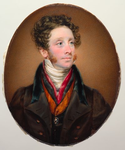 1825年3月伯爵とケリー伯爵のジョンフランシスミラーアースキンの肖像。 作： Kenneth Macleay