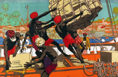 セイロン、コロンボ（「東洋との貿易」シリーズより 作： Kenneth Shoesmith