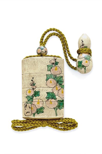 江戸時代の三方印籠（炻器 作： Kenya (attr. to) Miura