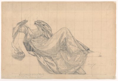 Study for "Equity", "The Reign of the Law", 上訴部裁判所、ニューヨーク州ニューヨーク 作： Kenyon Cox