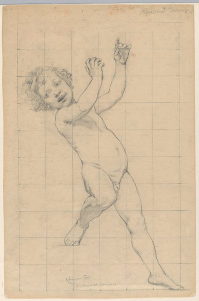 Study for "Genius"、"The Arts"、米国議会図書館、ワシントン D.C. 作： Kenyon Cox
