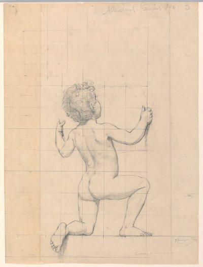Study for "Genius"、"The Arts"、米国議会図書館、ワシントン D.C. 作： Kenyon Cox