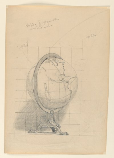 Study for "Mathematics"、"The Sciences"、米国議会図書館、ワシントン D.C. 作： Kenyon Cox