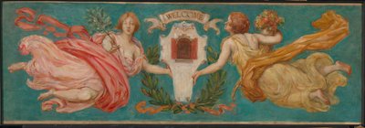 ホテル・マンハッタンの壁画「平和と豊かさ」のための習作、1901年頃。 作： Kenyon Cox
