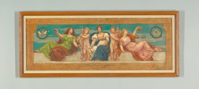 The Common Law, Study for Left Panel of "The Reign of Law", Frieze for Appellate Court, ニューヨーク 作： Kenyon Cox