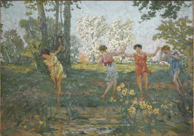 ヘビに噛まれたエウリュディケー、1913年。 作： Ker Xavier Roussel