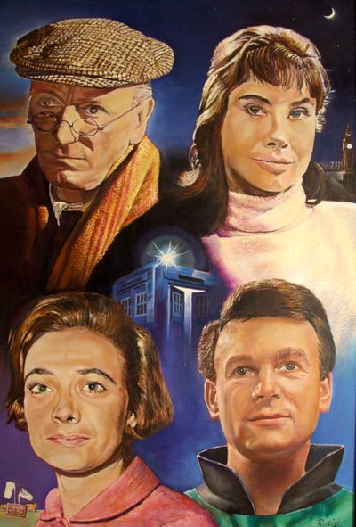 神話を作る4人（ドクター・フー）、2003年（絵画） 作： Kevin Parrish