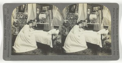 空のクリブ。赤ちゃんが亡くなってから彼岸に近くなった1899年。 作： Keystone View Company