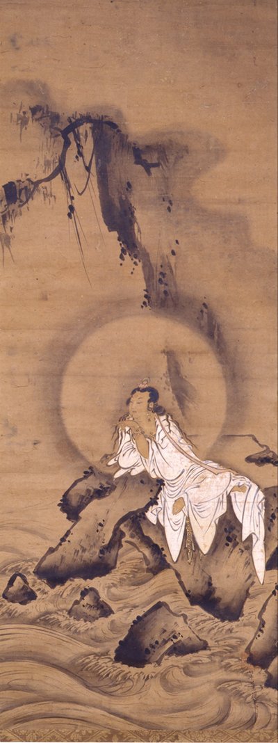 白いローブの観音（Avalokitesvara） 作： Kichizan Mincho