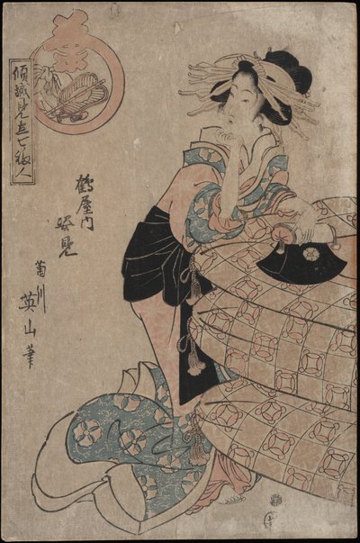 高ｒ手さん 姿見 員 ツルや 法施 作： Kikugawa Eizan