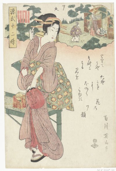 夕顔 源氏物語十二帖（シリーズタイトル） 源氏十二帖 作： Kikugawa Eizan