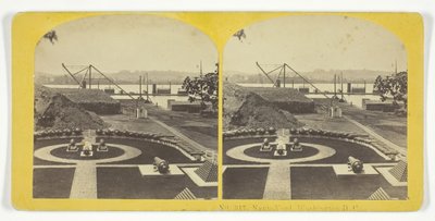 ワシントンD.C.のネイビーヤード、185575年。クリエイター。キルバーンブラザーズ、BWキルバーン 作： Kilburn Brothers, BW Kilburn