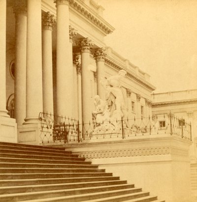 上院正面、ワシントンD.C.」、1900年頃。   作： Kilburn Brothers