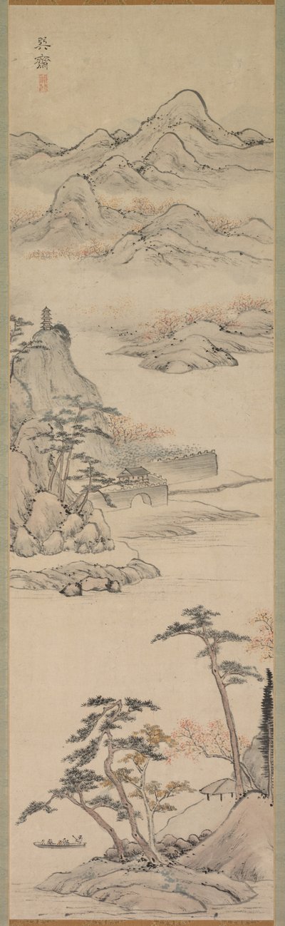 舟乗りのある風景 作： Kimura Kenkadō