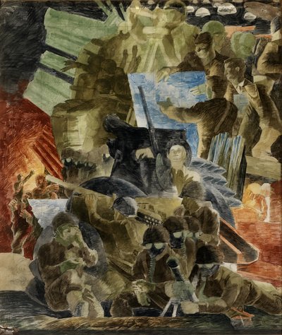 戦争（壁画研究、陸軍省ビル、ワシントンD.C.） 作： Kindred McLeary