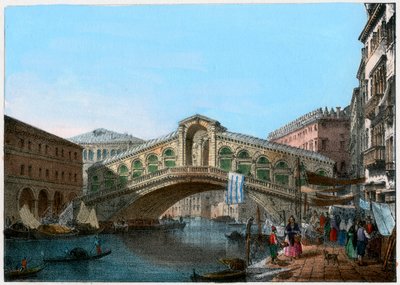 リアルト橋 イタリア・ヴェネツィア 19世紀 作： Kirchmayn