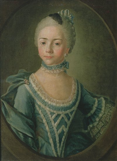 ソフィーマティスキナ伯爵夫人の肖像（1755-1796）、1763 作： Kirill Inanovich Golovachevsky