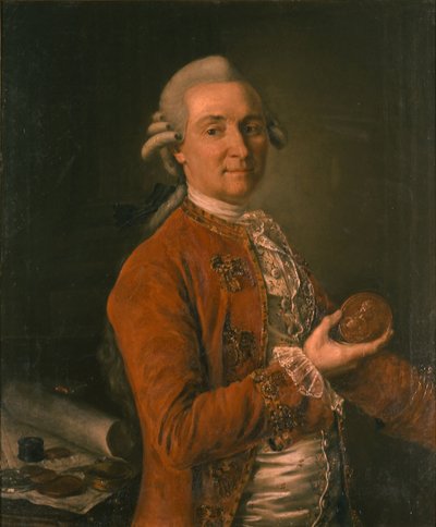 ゲオルク・トーマス・フォン・アッシュの肖像 1729-1807, 1780 作： Kirill Ivanovich Golovachevsky