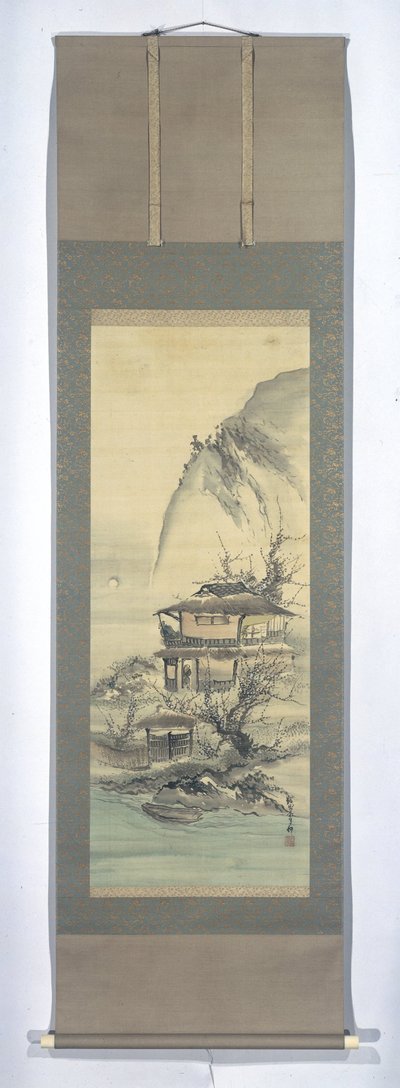 風景の中の文人 作： Kishi Ganku
