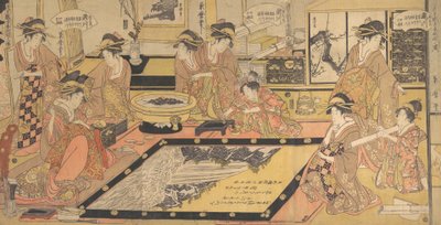 浅草の観音様に奉納するための絵馬...1800年頃 作： Kitagawa Kikumaro