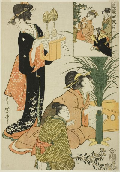 第四幕 忠臣蔵より 作： Kitagawa Utamaro