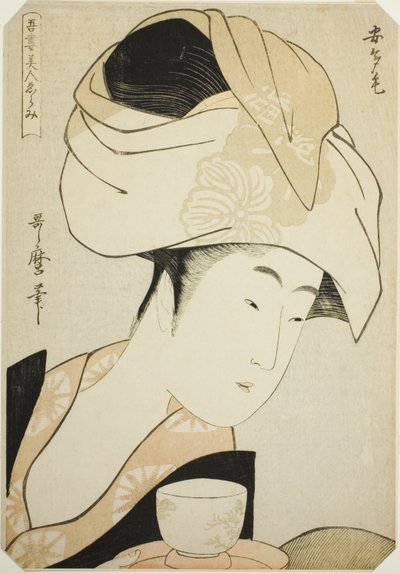 あたげ 「東美人えらみ」シリーズより 作： Kitagawa Utamaro