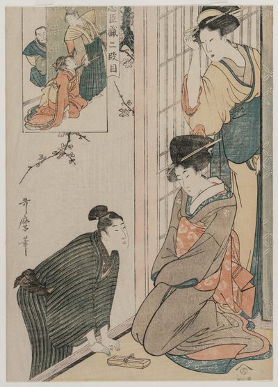 忠臣蔵 忠臣蔵 第二幕 作： Kitagawa Utamaro