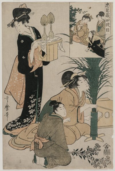 忠臣蔵 忠義の蔵 第四幕 作： Kitagawa Utamaro