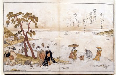 干潮時の寄付金 作： Kitagawa Utamaro