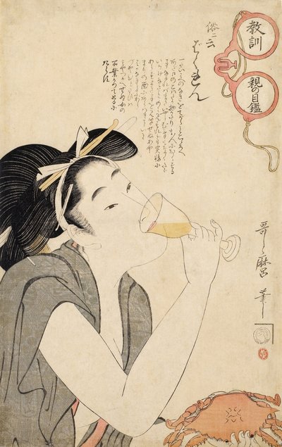 1802年のシリーズA Parents Moralizing Spectaclesから 作： Kitagawa Utamaro