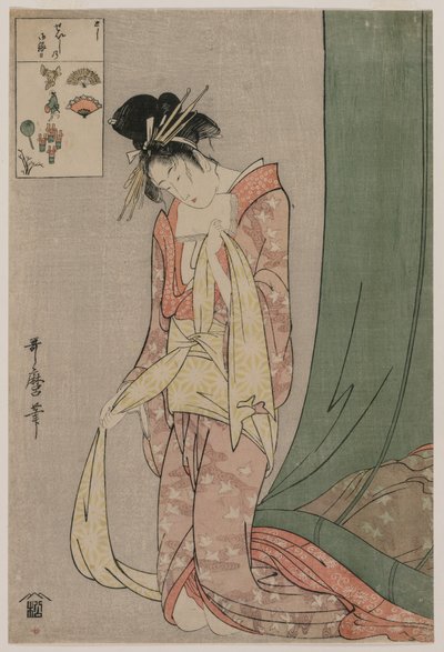 絵パズルシリーズ 扇屋の花扇 作： Kitagawa Utamaro
