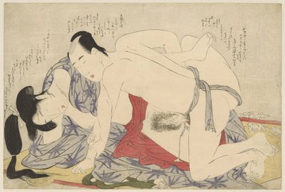 夏のスリーピング マットで恋をする若い夫婦 願いの糸口（連載タイトル） 作： Kitagawa Utamaro