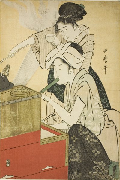 キッチンシーン 作： Kitagawa Utamaro