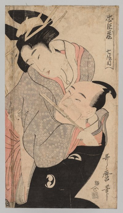 男性と女性 作： Kitagawa Utamaro