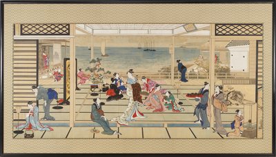 土蔵相模の月夜の宴 江戸時代・18世紀末～19世紀初頭 作： Kitagawa Utamaro