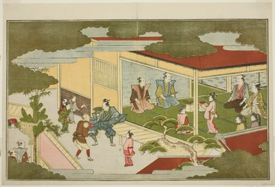 武家屋敷で大晦日 挿絵ありアンソロジー「幼神のモノ(家のモノ)」より 作： Kitagawa Utamaro