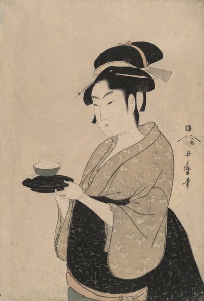 お茶屋のオキタ 作： Kitagawa Utamaro